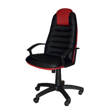Кресло Примтекс Плюс Tunis P combi D-5/S-3120 (Tunis P combi D-5/H-2210), черный с красным